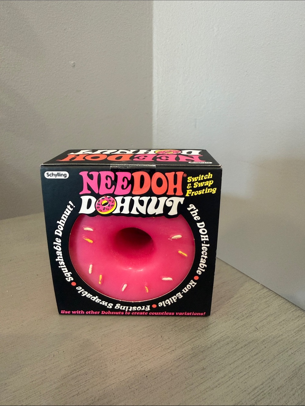 Needoh Donut Pink Squishable Kids Toy